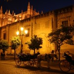 Sevilla - Katedra nocą