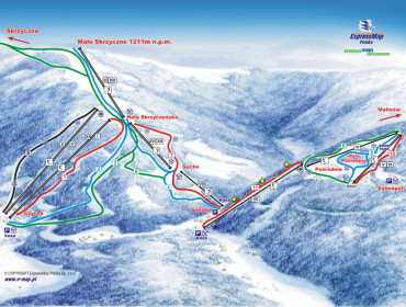 Mapa - Szczyrk - Wyciągi