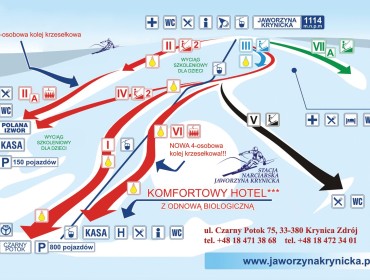 Jaworzyna Krynicka wyciągi i trasy narciarskie