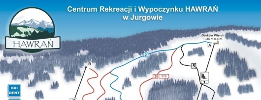 Hawrań Jurgów mapa tras