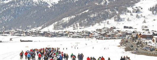 Wyścig na śnieżnych rakietach w Livigno