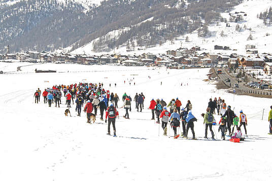 Wyścig na śnieżnych rakietach w Livigno