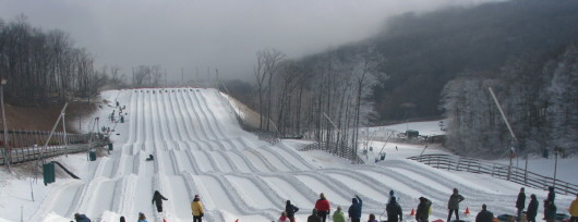 Snowtubing w Virginii