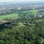 Panoramiczny widok na Błonia