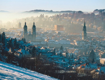 Zimowa panorama St. Gallen. Źródło: www.grenzenlos-wohnen.ch
