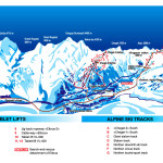 Panoramiczna mapa Kaukazu - szczyty Ushba