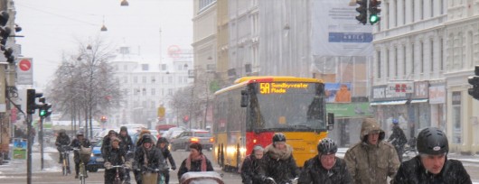 Styczniowy dzień jak co dzień w Kopenhadze