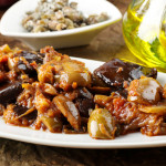 Caponata - grillowane plastry bakłażana