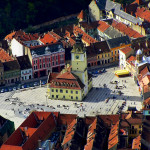 Widok z lotu ptaka na Brașov