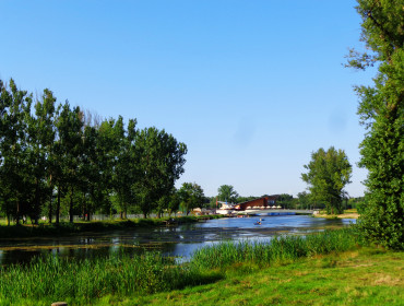 Malownicze tereny nad Wisłą w Stężycy