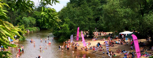 Kąpielisko nad Świdrem w Otwocku (źródło: Fanpage Otwockiej Plaży Miejskiej)