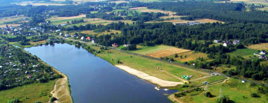 Widok z lotu ptaka na Zalew Żyrardowski (źródło: www.zyrardow.pl)
