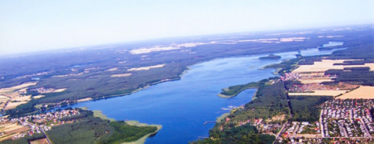 Panorama Sławy w woj. lubuskim na Pojezierzu Leszczyńskim