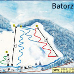 Mapka tras zjazdowych w Batorzu (źródło: www.batorzski.pl)
