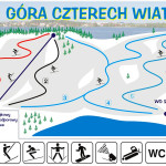 Plan stoku Góra Czterech Wiatrów w Mrągowie (źródło: www.gora4w.com.pl)