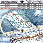 Plan stoku narciarskiego z torem snowtubingowym w Jacni pod Zamościem (źródło: www.jacnia.pl)