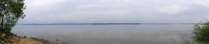 Dopiero panoramiczne ujęcie pokazuje ogrom Zbiornika Goczałkowickiego