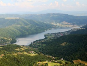 Jezioro Międzybrodzkie - widok z lotu ptaka