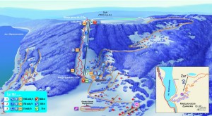 Mapa kompleksu rekreacyjno-sportowego Góra Żar