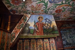 Malowane polichromie w kościele Św. Jana Chrzciciela w Orawce