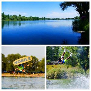 Wakeboarding na stawach w Przylasku Rusieckim